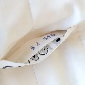 Chanel Vintage Haute Couture 1970s Blue Jasmine White Navy Tweed Jacket Suit